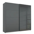 Oakwood Rauch Marburg Metallic Grey 271 CM Sliding  Wardrobe