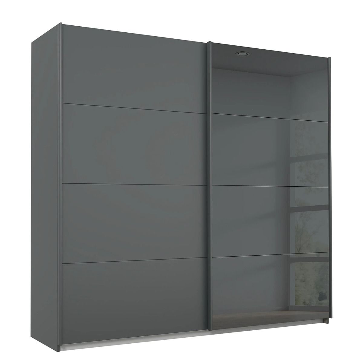 Oakwood Rauch Marburg Metallic Grey 271 CM Sliding  Wardrobe