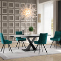 Oakwood Renard Ceramic Pearla Grey 140/180 Extending Dining Table Set