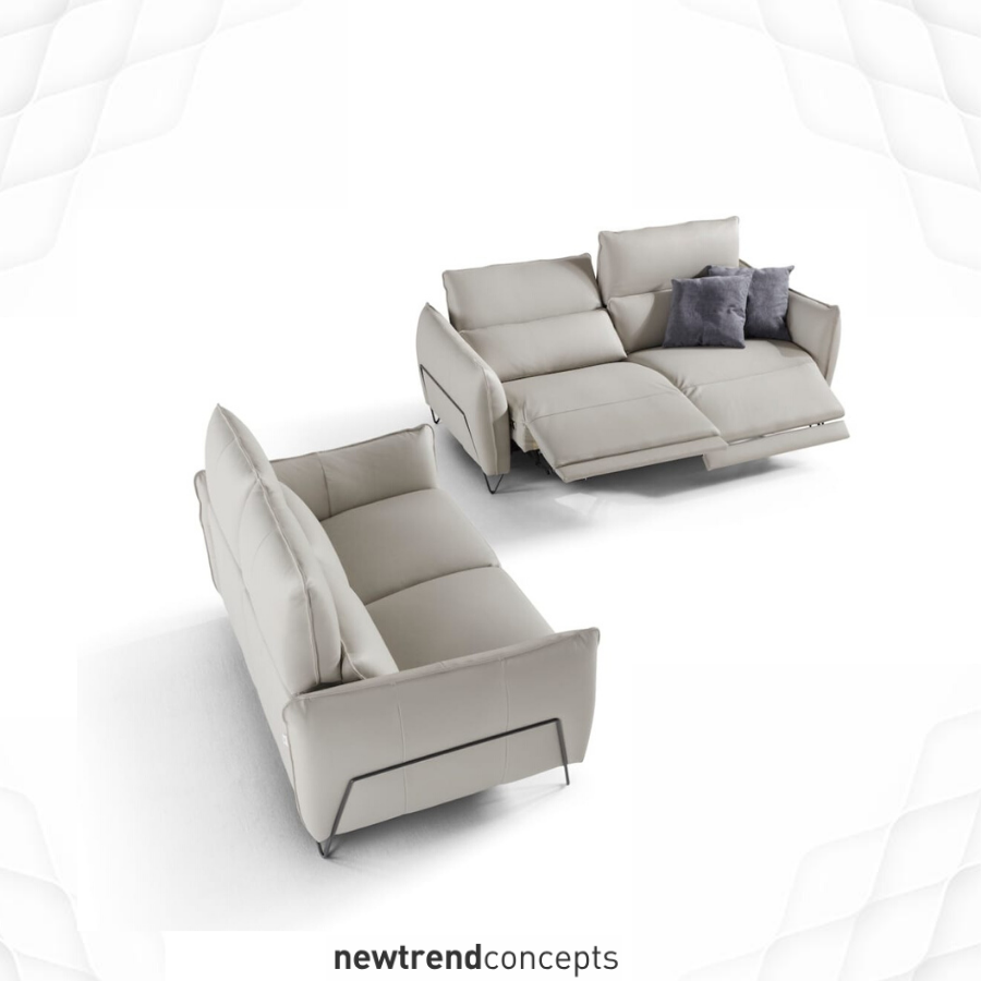 Oakwood Newtrend Concepts Italian Supreme Leather Nashira 3-Seater Sofa