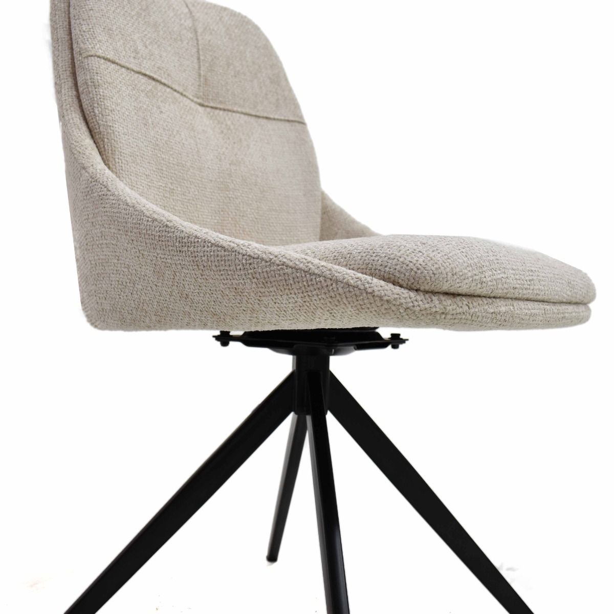 Oakwood 2x Harley Fabric Dining Chair - Dolphin