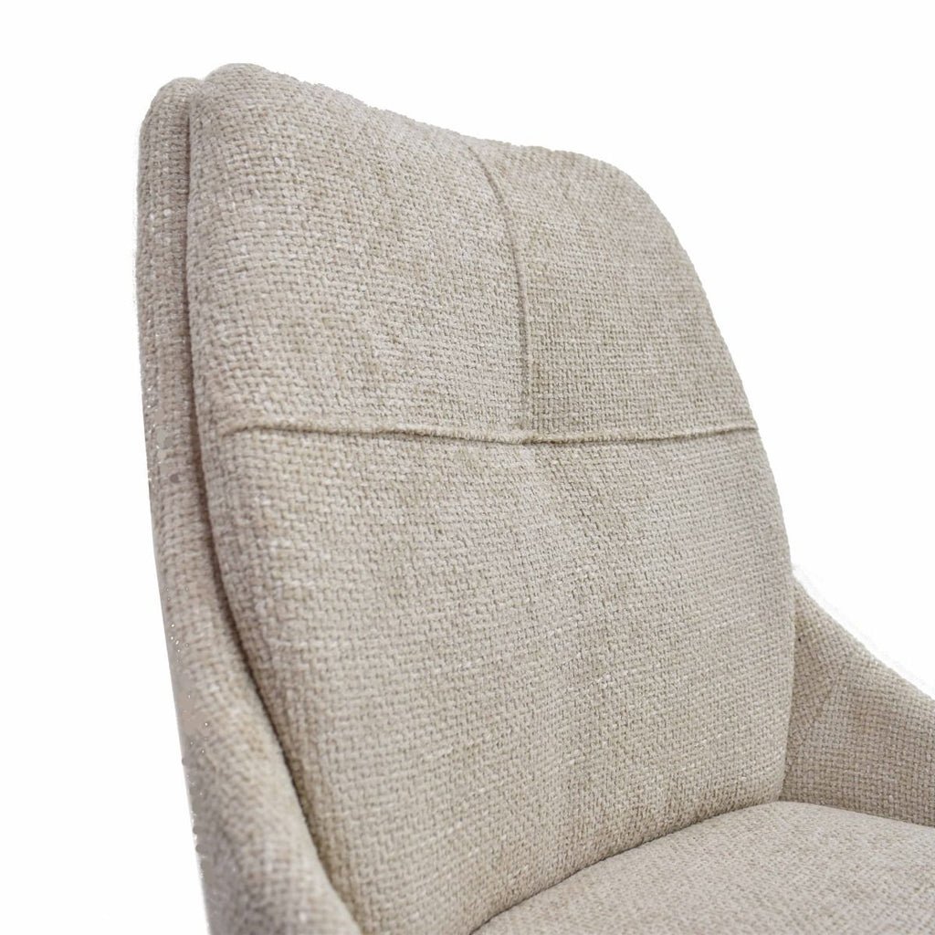Oakwood 2x Harley Fabric Dining Chair - Dolphin