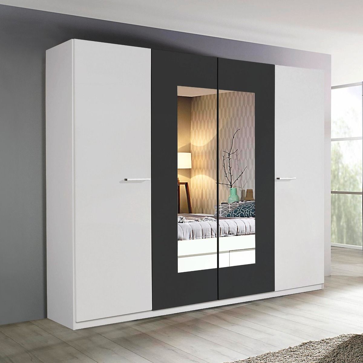 Oakwood Rauch Borba 4 Door Hinged Wardrobe