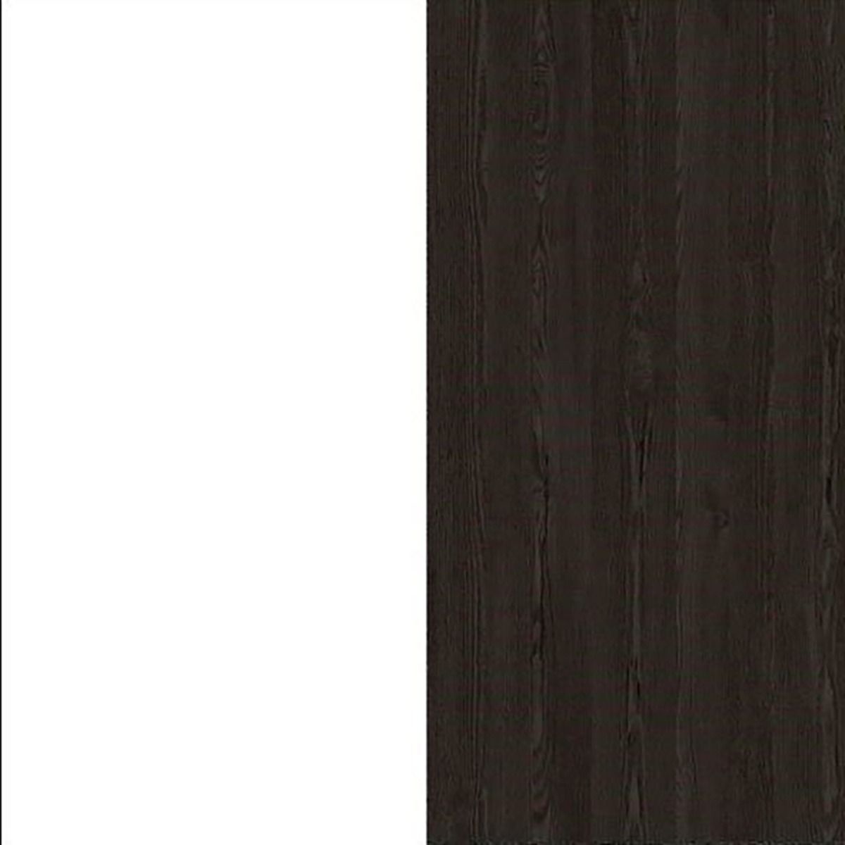 Oakwood Rauch Lamella Alpine white and Black oak 4 Door Hinged Wardrobe