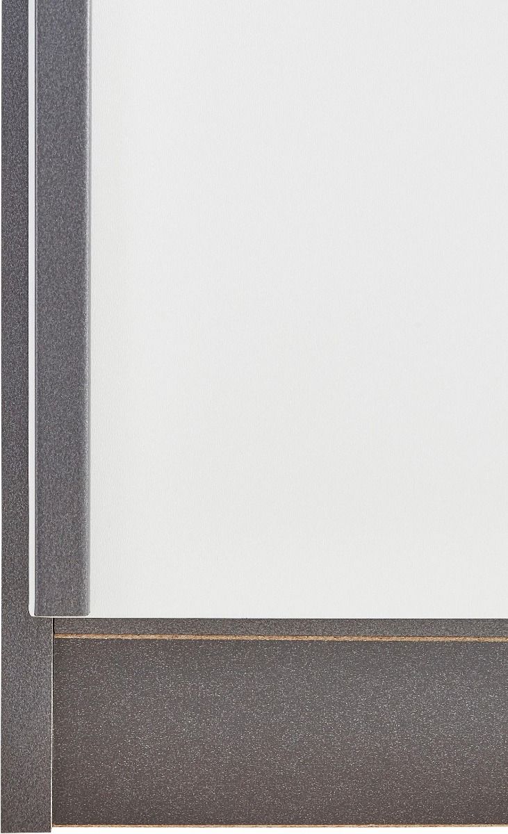 Oakwood Rauch Essensa White Glass Front Combi Hinged Door Wardrobe