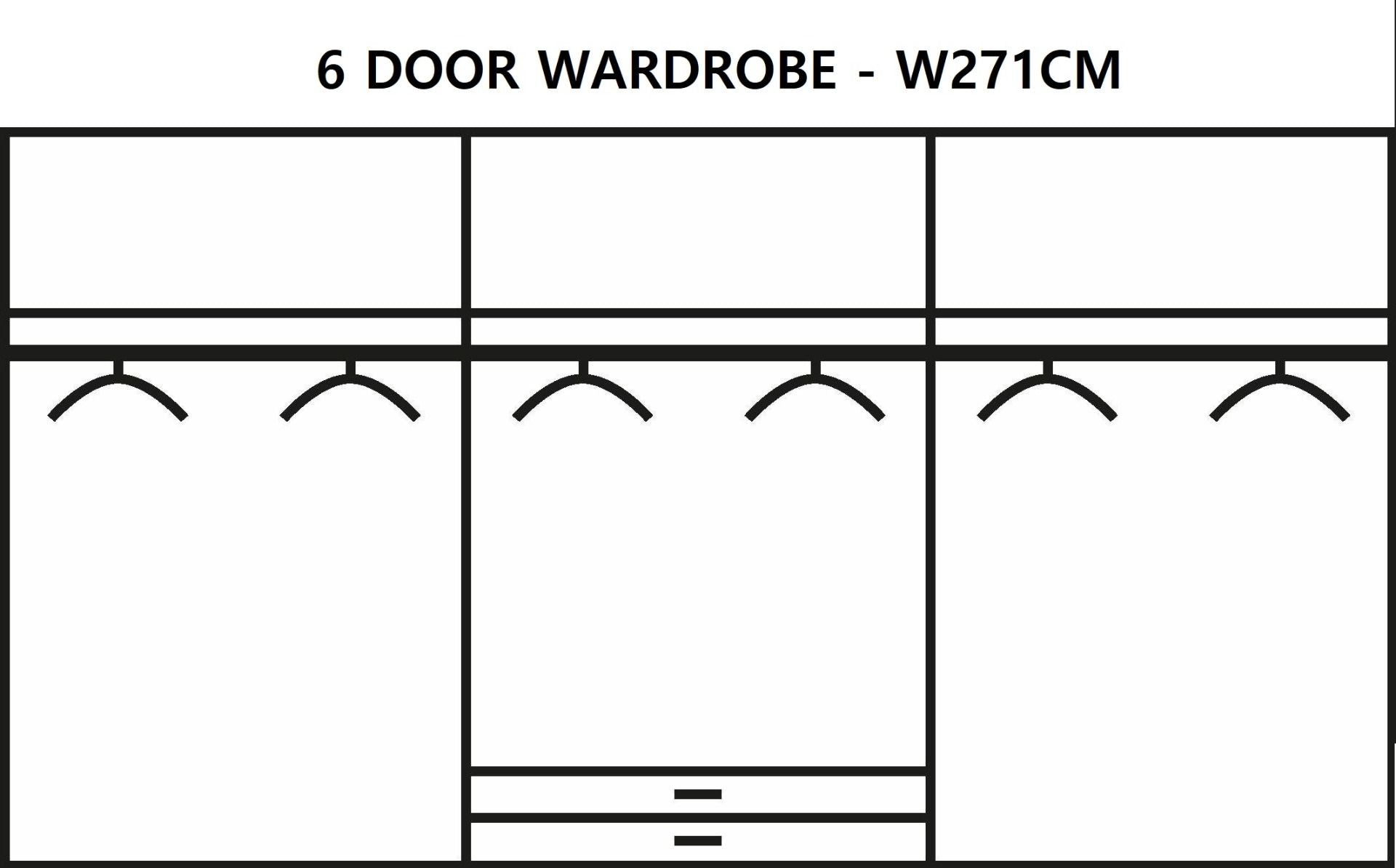 Oakwood Rauch Essensa Sonoma Oak High Polish White Hinged Wardrobe