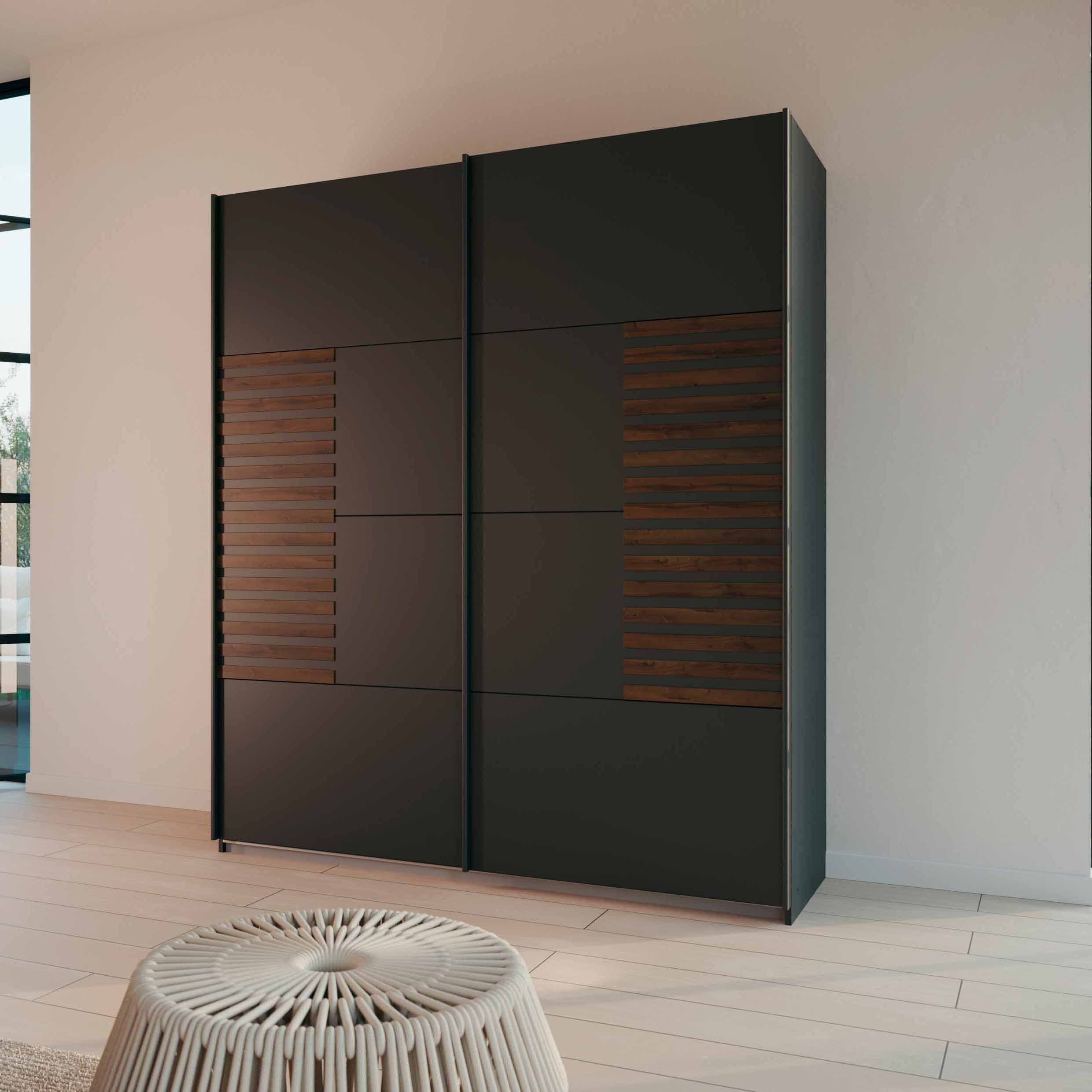 Oakwood Rauch Barea Sliding Door Wardrobe Champagne