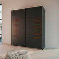 Oakwood Rauch Barea Sliding Door Wardrobe Metallic Grey