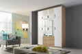 Oakwood Hildesheim Extra Sonoma Oak & Alpine White Combi Wardrobe