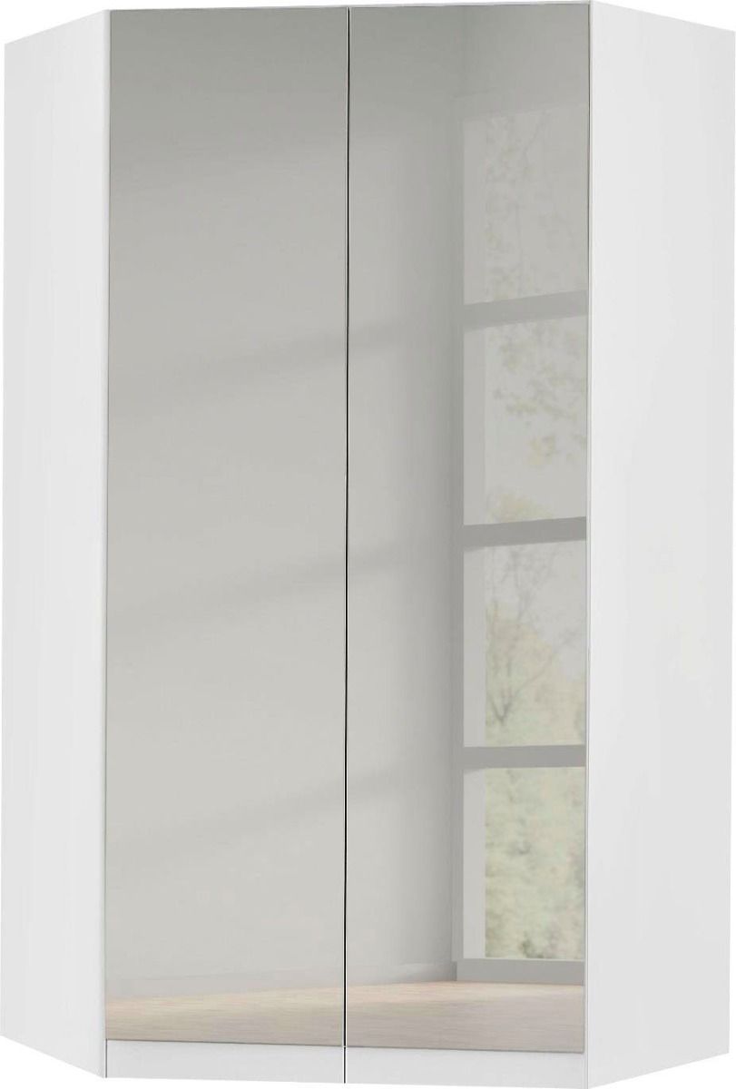 Oakwood Celle 2 Doors High Gloss Corner Walk in Hinged Wardrobe