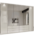 Oakwood Wiemann Monaco 1000 Combi 6 Hinged Mirror Door Wardrobe