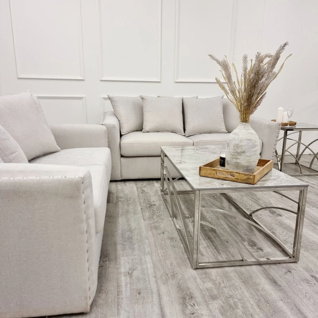 Oakwood Blakley Fabric 3+2 Seater Upholstered Sofa Set