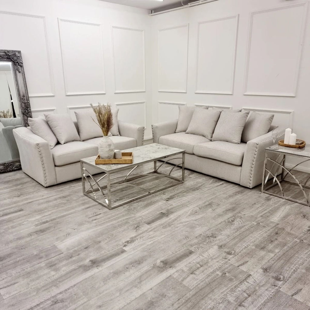 Oakwood Blakley Fabric 3+2 Seater Upholstered Sofa Set