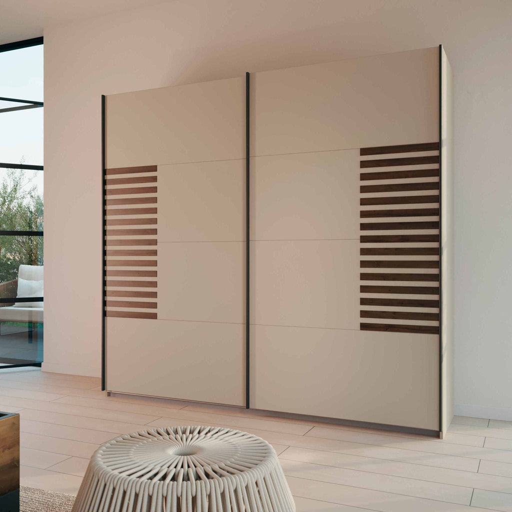Oakwood Rauch Barea Sliding Door Wardrobe Champagne