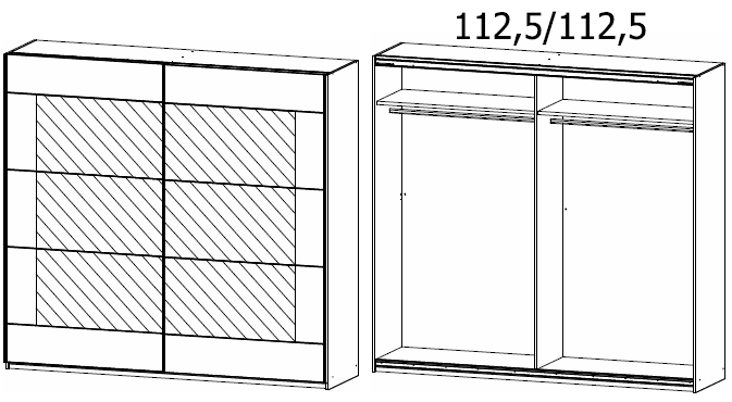 Oakwood Rauch Alegro Sliding Door Wardrobe