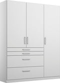 Oakwood Homburg Alpine White 3 Door Combi Wardrobe