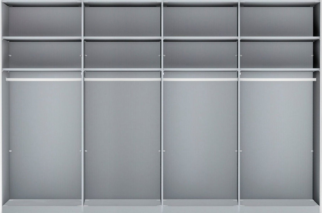 Oakwood Wiemann "Monaco 2000" White Bi-Folding Doors Wardrobe - 300CM