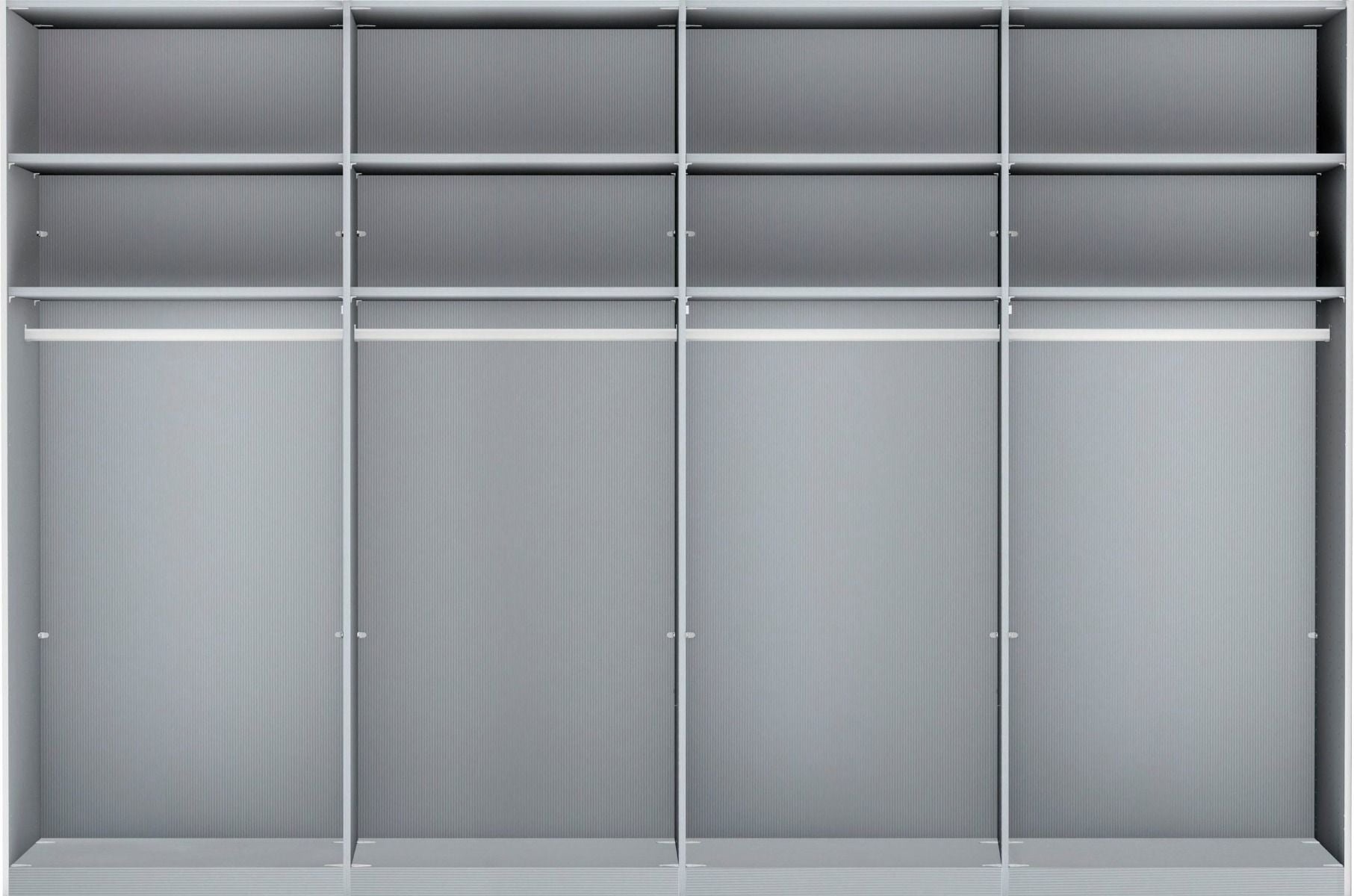 Oakwood Wiemann "Monaco 2000" White Bi-Folding Doors Wardrobe - 300CM