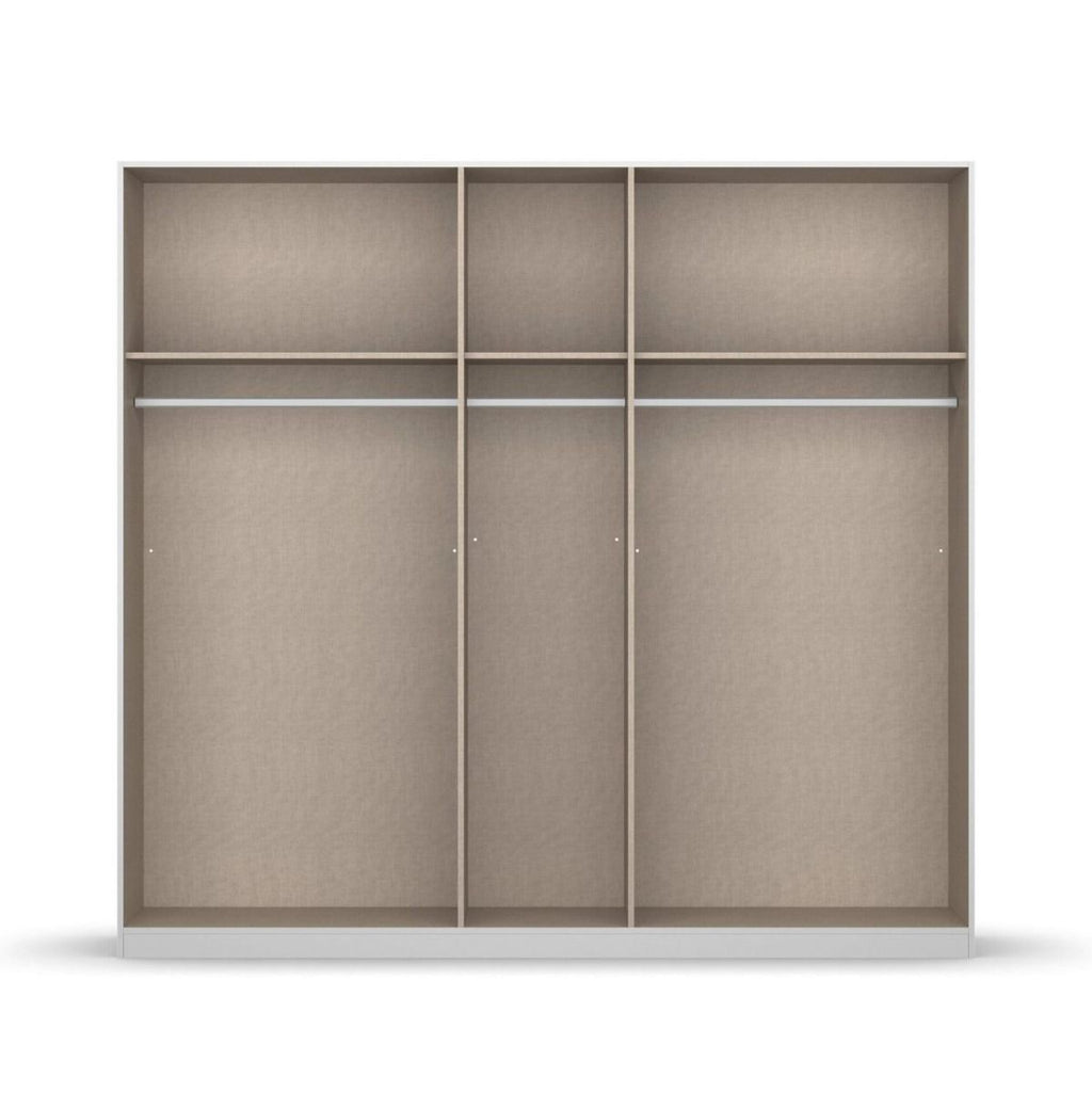 Oakwood Rauch Monostar Silk Grey 5 Door Hinged Wardrobe W226CM