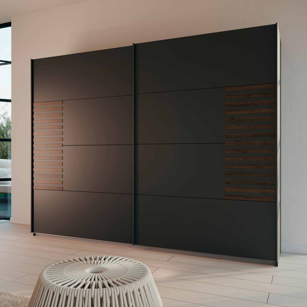 Oakwood Rauch Barea Sliding Door Wardrobe Champagne