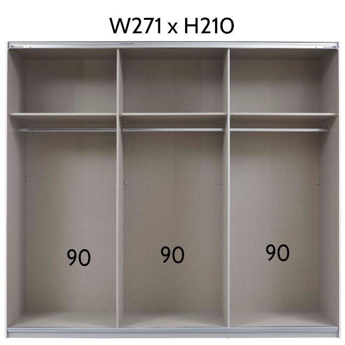 Oakwood Rauch Alegro Sliding Door German Wardrobe