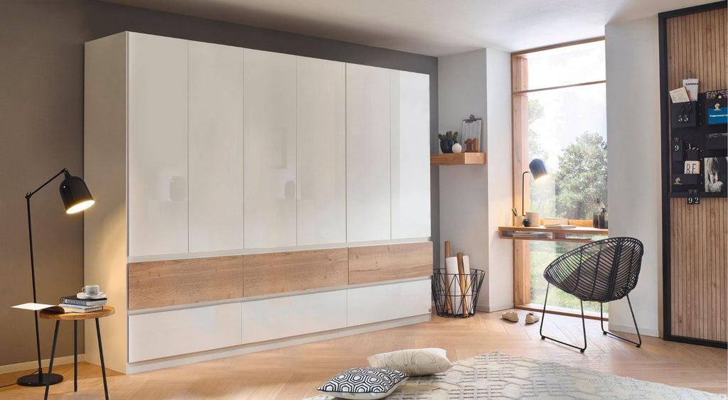 Oakwood Rauch Winnipeg Alpine White 6 Door 6 Drawer Wardrobe