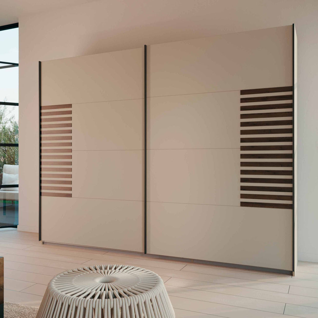 Oakwood Rauch Barea Sliding Door Wardrobe Metallic Grey