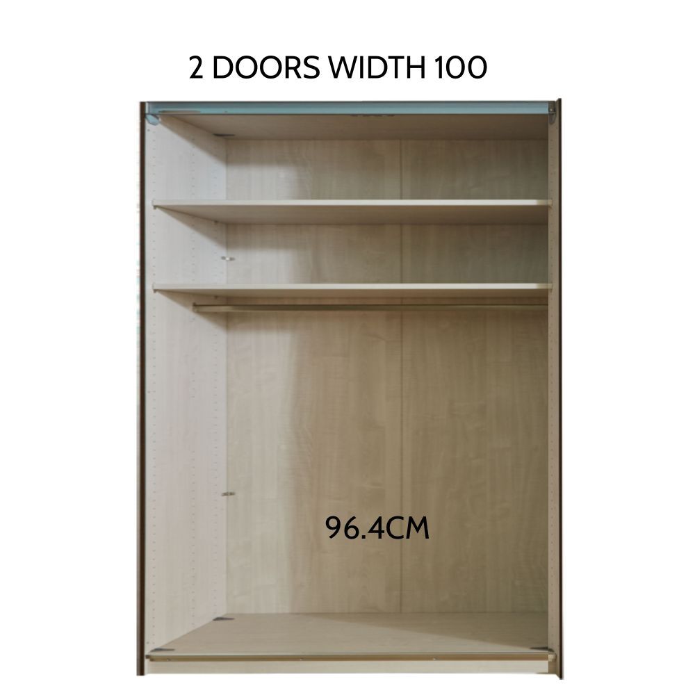 Oakwood Wiemann Cairns Graphite Hinged Door Wardrobe With Cornice