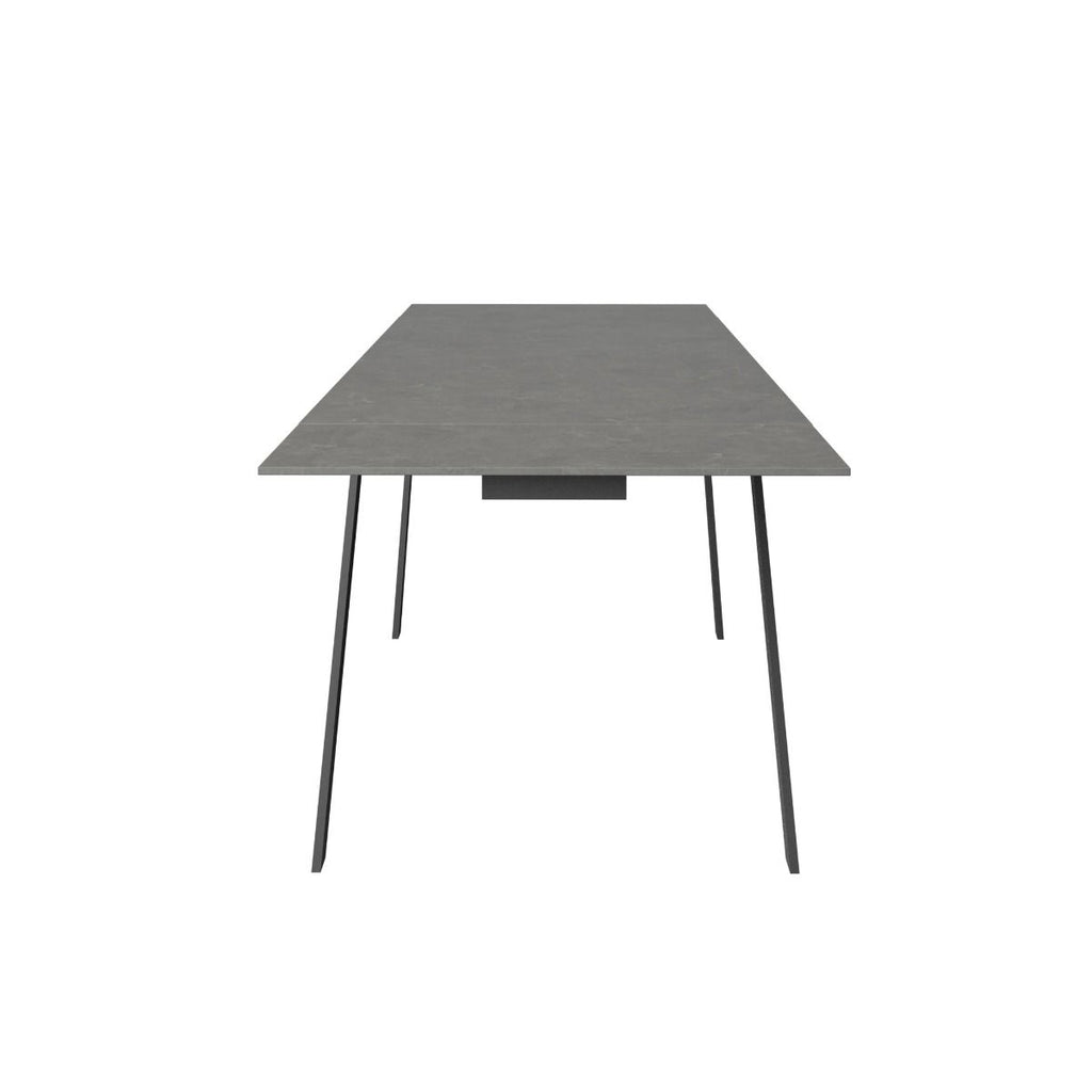 Oakwood Lorenzo Matt 140CM Ceramic Extending Dining Table Grey