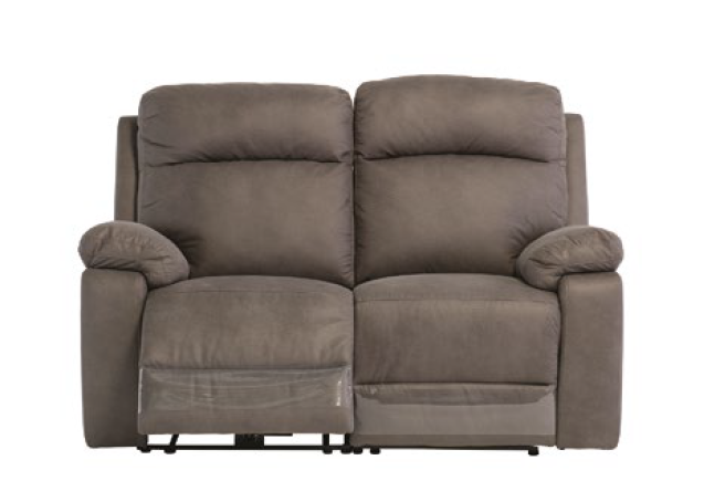 Oakwood Barrow Soft Touch Grey fabric Arm Chair Electric Recliner Sofa