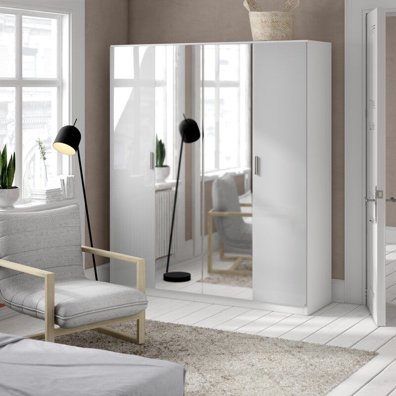 Oakwood Rauch Stuttgart 4 Hinged Door Wardrobe With Interior Drawers W181 x H210