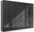 Oakwood Rauch Basalt Glass Modern Quadra Spin 6 Door Combi 271CM Wardrobe