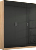 Oakwood Rauch Celle 3 Door Hinged High Gloss Front Wardrobe
