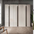 Oakwood Wiemann Lagos Champagne Glass Front Hinged Door Wardrobe
