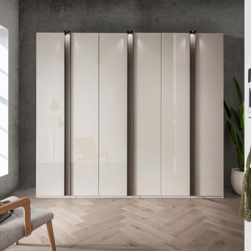 Oakwood Wiemann Lagos Champagne Glass Front Hinged Door Wardrobe