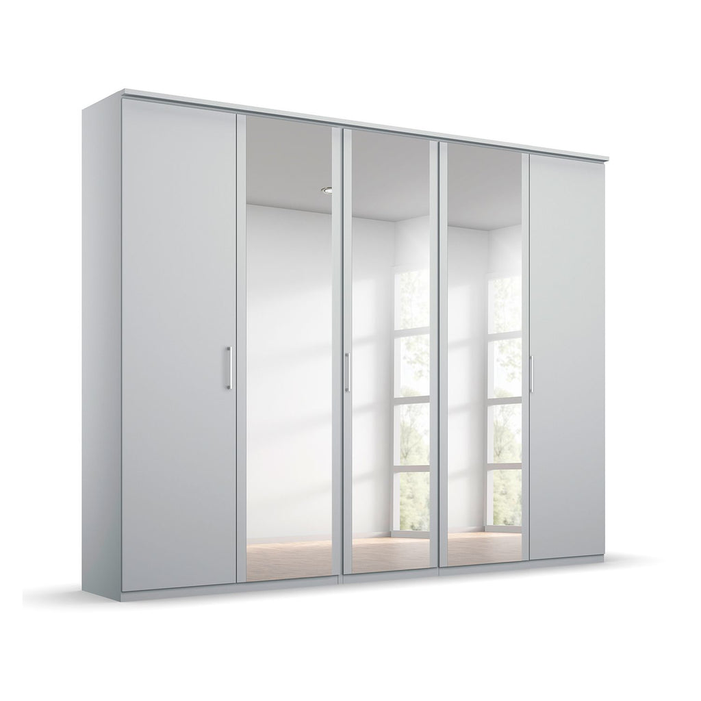 Oakwood Rauch Tellin 5 Hinged Door Wardrobe 3 Mirror Doors