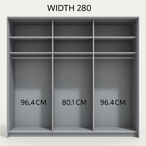 Oakwood Wiemann Texas 3 Doors Sliding Wardrobe
