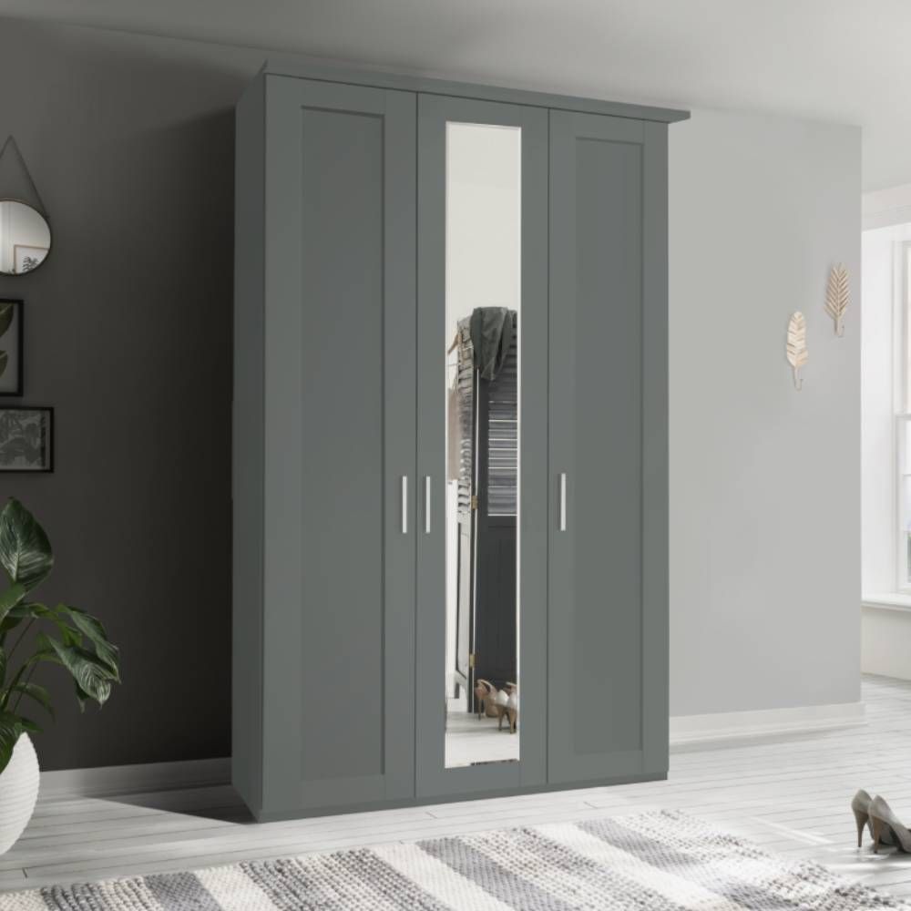 Oakwood Wiemann Cambridge 3 Hinged Door Wardrobe with Mirror
