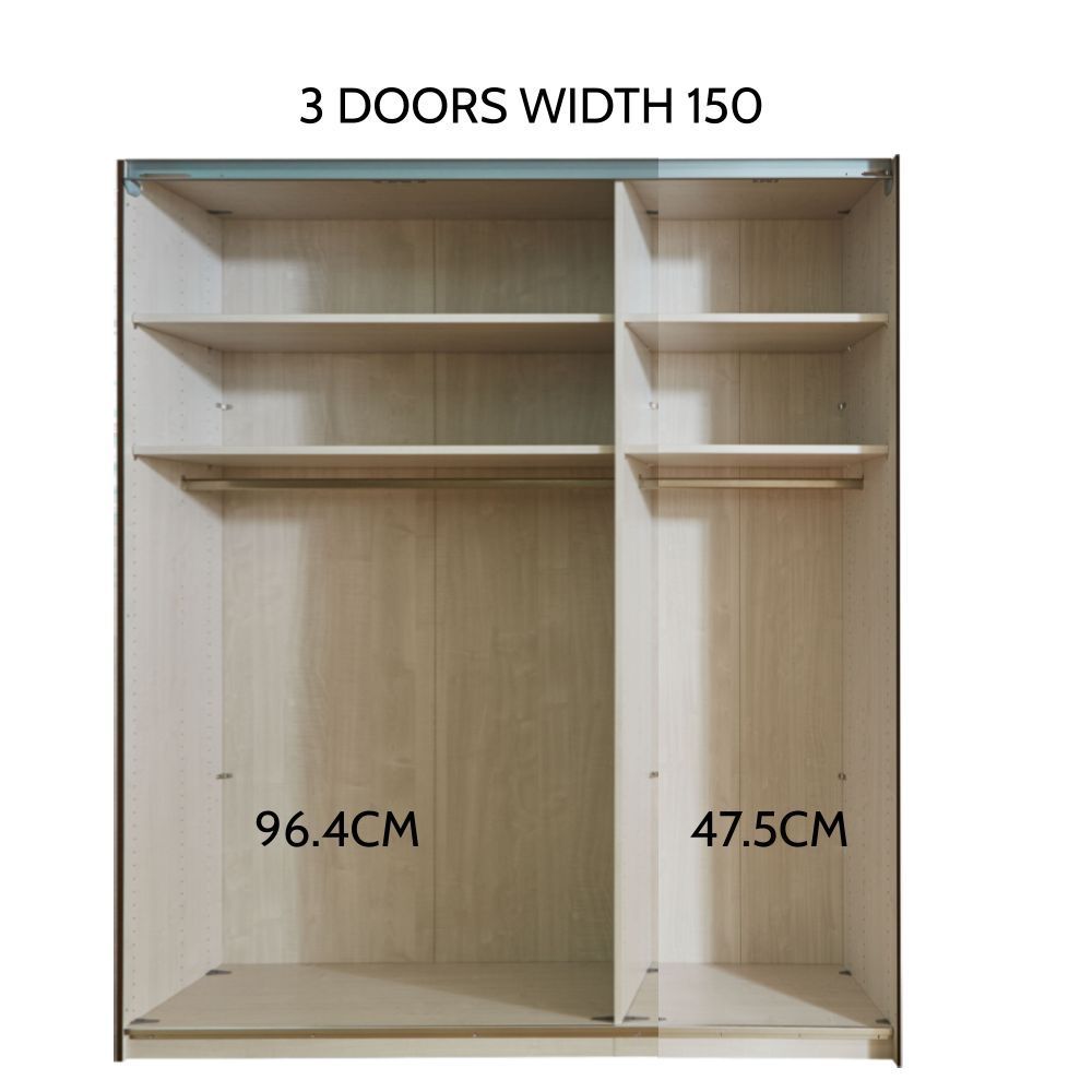 Oakwood Wiemann Cambridge 5 Hinged Door Wardrobe with Mirror