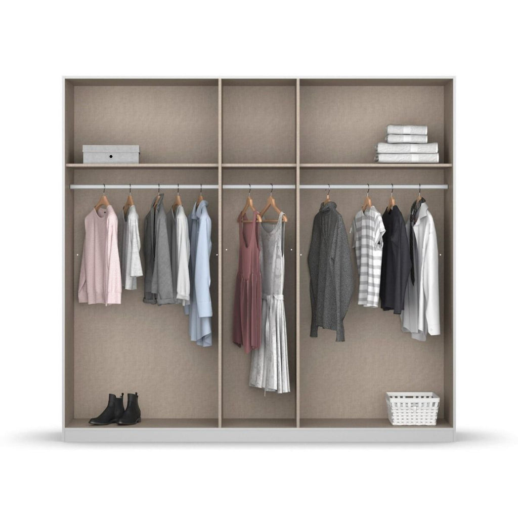 Oakwood Rauch Monostar White 5 Door Hinged Wardrobe W226CM