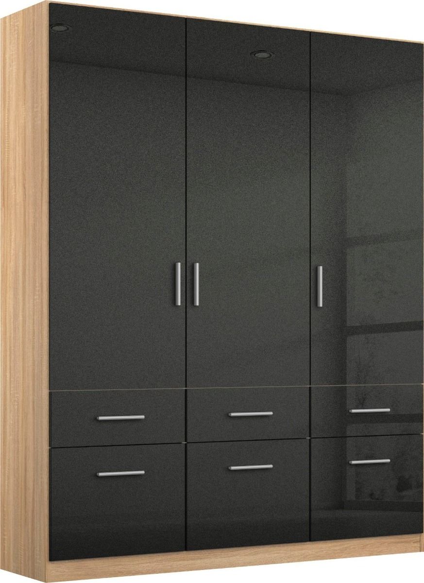 Oakwood Rauch Celle 3 Door 6 Drawer Hinged Door Combi Wardrobe