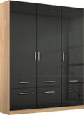 Oakwood Rauch Celle 3 Door 6 Drawer Hinged Door Combi Wardrobe
