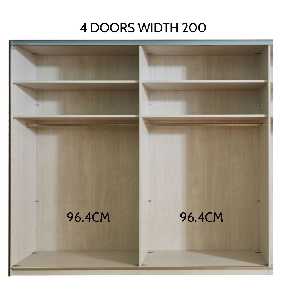 Oakwood Wiemann Cambridge 3 Hinged Door Wardrobe with Mirror