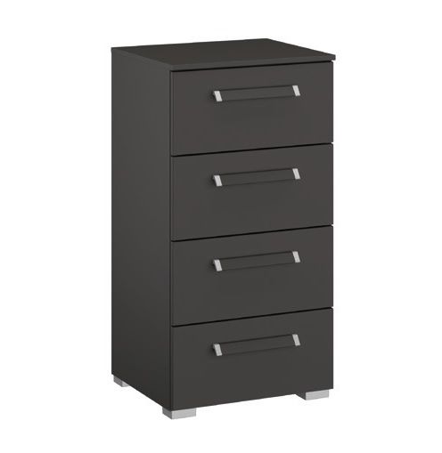 Oakwood Rauch Tarabo Graphite and Mirror Front Sliding Door Wardrobe