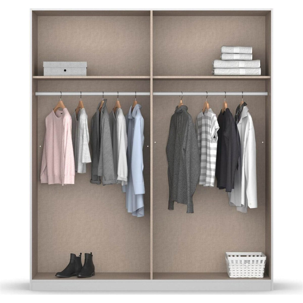 Oakwood Rauch Monostar Alpine White 4 Door Hinged Wardrobe W181CM
