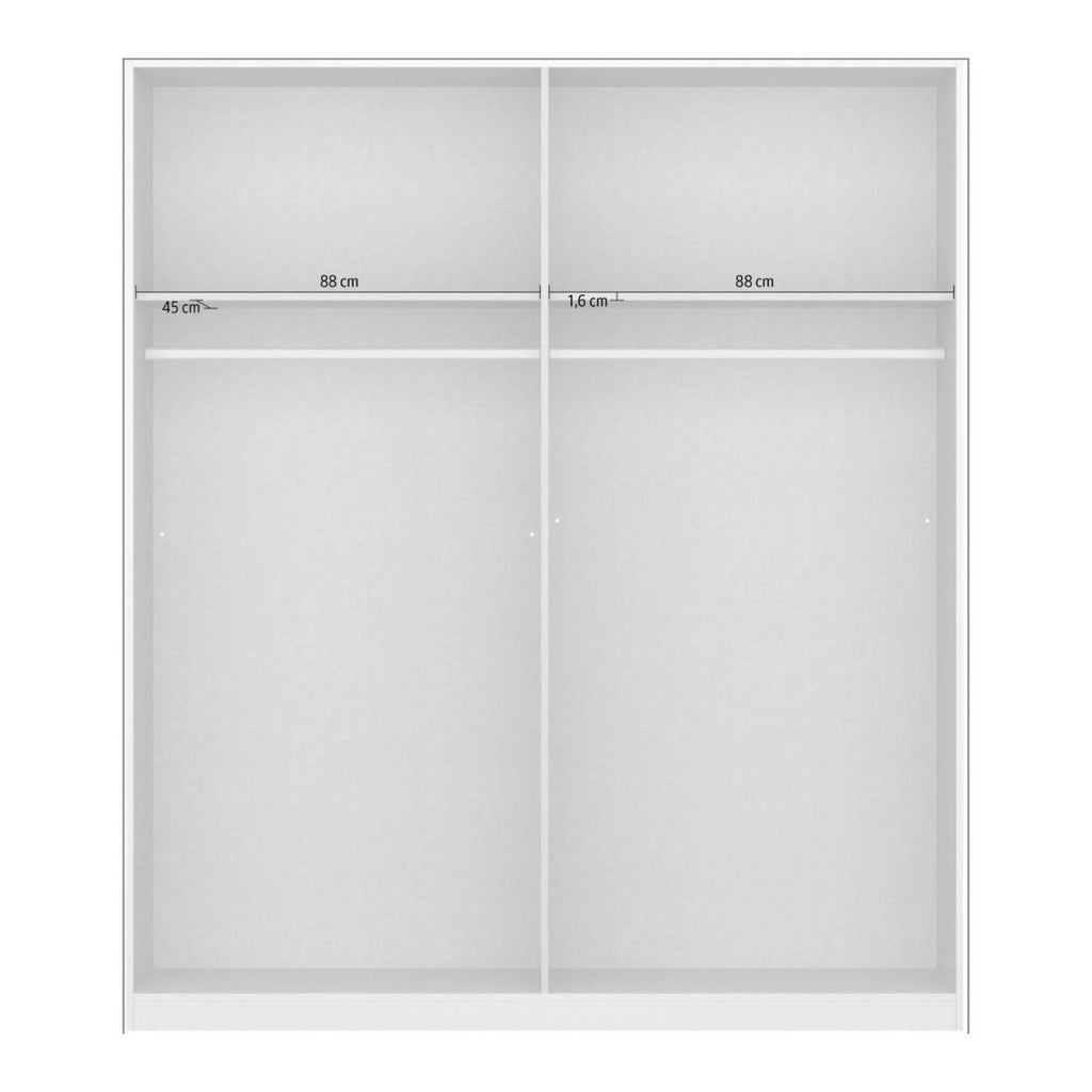 Oakwood Rauch Monostar Alpine White 4 Door Hinged Wardrobe W181CM