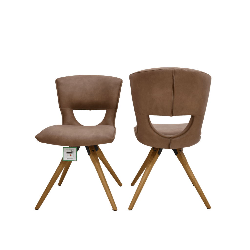 Oakwood 2x Toronto Dining Chair - Neutral Taupe