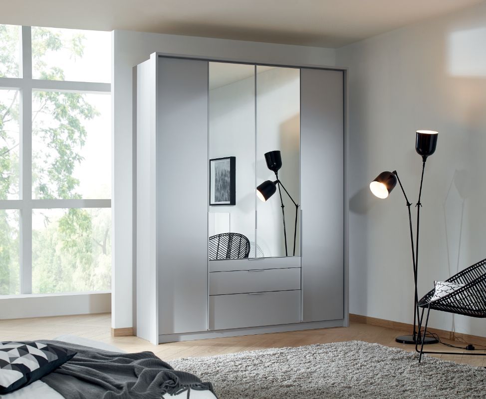 Oakwood Rauch Alabama combi Wardrobe - Matt Finish - All Sizes
