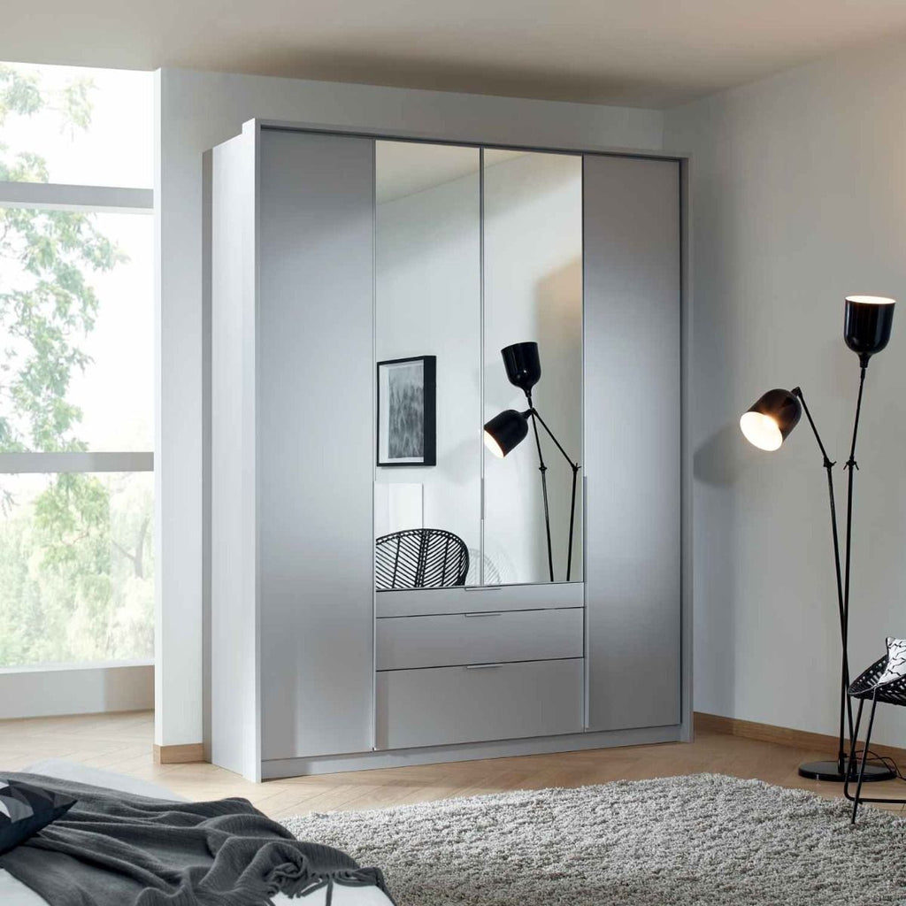 Oakwood Rauch Alabama combi Wardrobe - Matt Finish - All Sizes