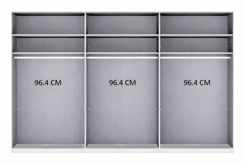 Oakwood Wiemann Monaco 1000 Wardrobe With 6 Hinged & Mirror Doors